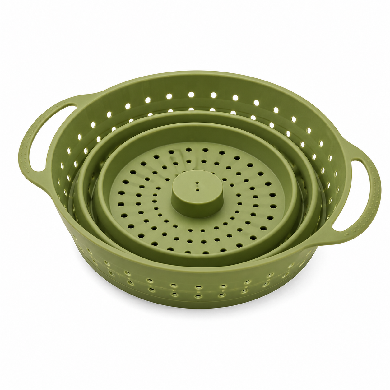 Woplanbda™ Collapsible Silicone Steaming & Draining Basket