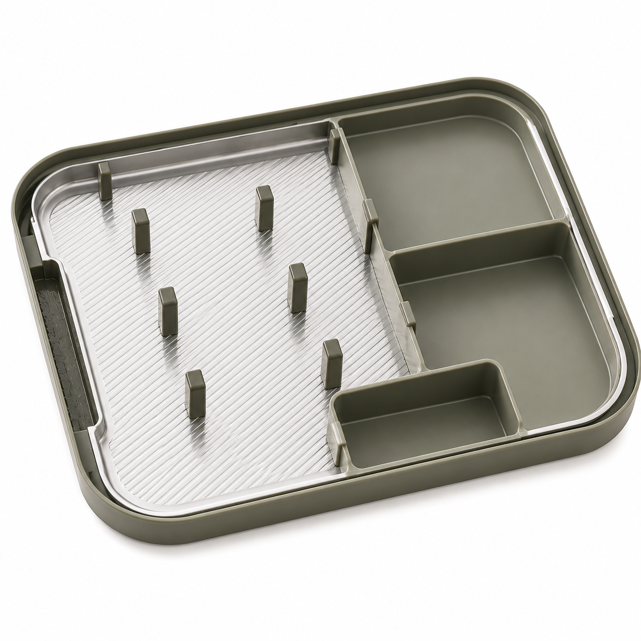 Woplanbda™ Adjustable Divided Defrosting & Meal Prep Tray