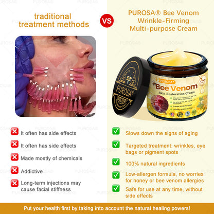 Official U.S. Store🌸PUROSA® Bee Venom Comprehensive Cream🔥LAST DAY: 80% OFF (For sagging skin, fine lines, loss of firmness, flat bust, drooping hips, and more)