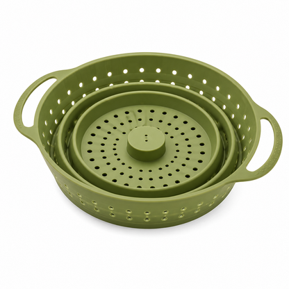 Woplanbda™ Collapsible Silicone Steaming & Draining Basket