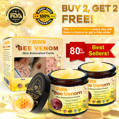 Official U.S. Store🌸PUROSA® Bee Venom Comprehensive Cream🔥LAST DAY: 80% OFF (For sagging skin, fine lines, loss of firmness, flat bust, drooping hips, and more)