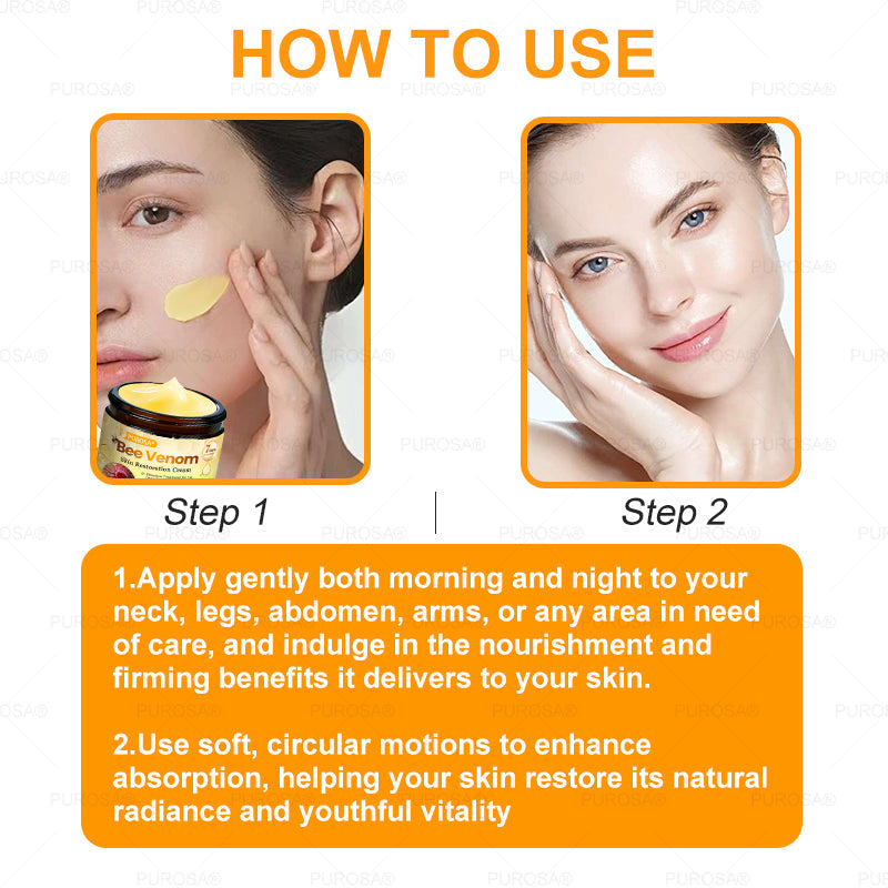 Official U.S. Store🌸PUROSA® Bee Venom Comprehensive Cream🔥LAST DAY: 80% OFF (For sagging skin, fine lines, loss of firmness, flat bust, drooping hips, and more)