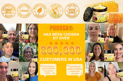 Official U.S. Store🌸PUROSA® Bee Venom Comprehensive Cream🔥LAST DAY: 80% OFF (For sagging skin, fine lines, loss of firmness, flat bust, drooping hips, and more)