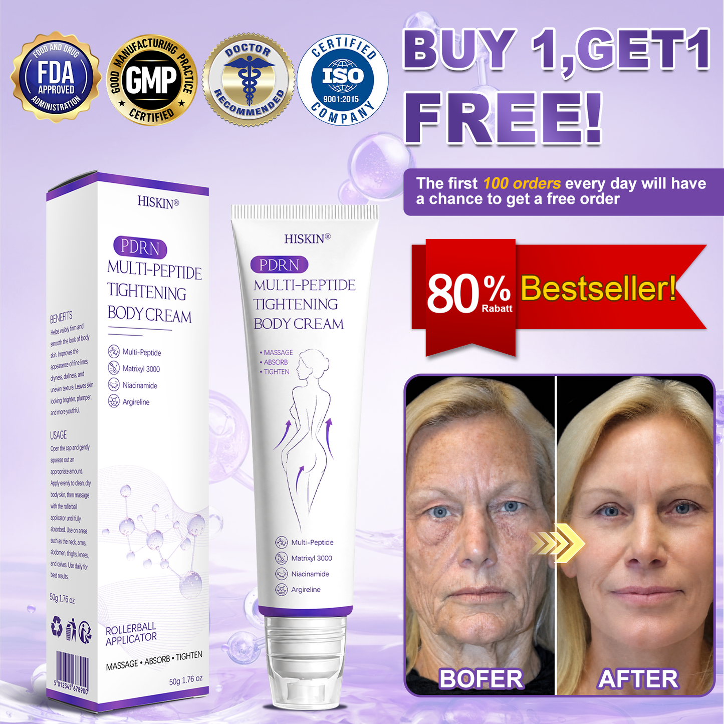 𝑭𝑫𝑨 𝑶𝒇𝒇𝒊𝒄𝒊𝒂𝒍: 𝐇𝐈𝐒𝐊𝐈𝐍® 𝑷𝑫𝑹𝑵 𝑴𝒖𝒍𝒕𝒊-𝑷𝒆𝒑𝒕𝒊𝒅𝒆 𝑴𝒂𝒔𝒔𝒂𝒈𝒊𝒏𝒈 𝑩𝒐𝒅𝒚 𝑹𝒐𝒍𝒍𝒆𝒓 𝗖𝗿𝗲𝗮𝗺- 𝗔𝗻𝘁𝗶-𝗮𝗴𝗶𝗻𝗴, 𝗛𝘆𝗱𝗿𝗮𝘁𝗶𝗻𝗴,𝗦𝗸𝗶𝗻 𝗙𝗶𝗿𝗺𝗶𝗻𝗴 & 𝗟𝗶𝗳𝘁𝗶𝗻𝗴, 𝗦𝗸𝗶𝗻 𝗥𝗲𝗽𝗮𝗶𝗿, 𝗘𝘃𝗲𝗻 𝗧𝗼𝗻𝗲, 𝗔𝗰𝗻𝗲 𝗮𝗻𝗱 𝗗𝗮𝗿𝗸 𝗦𝗽𝗼𝘁 𝗧𝗿𝗲𝗮𝘁𝗺𝗲𝗻𝘁, 𝗪𝗮𝗿𝘁 𝗮𝗻𝗱 𝗠𝗼𝗹𝗲 𝗥𝗲𝗺𝗼𝘃𝗮𝗹, 𝗮𝗻𝗱 𝗣𝘀𝗼𝗿𝗶𝗮𝘀𝗶𝘀 𝗥𝗲𝗹𝗶𝗲𝗳.